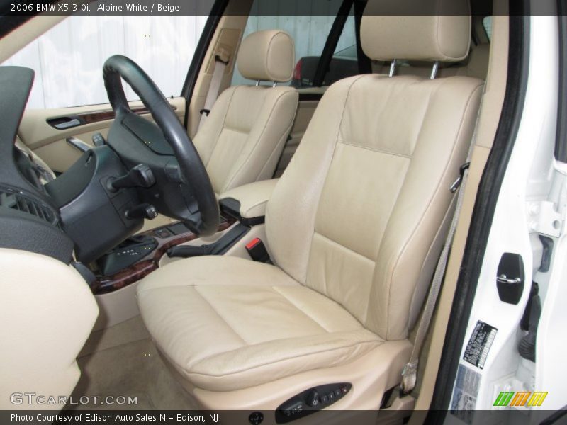 Front Seat of 2006 X5 3.0i