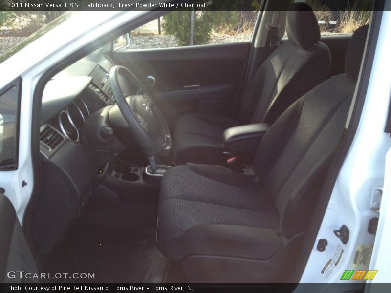 Fresh Powder White / Charcoal 2011 Nissan Versa 1.8 SL Hatchback
