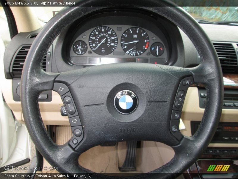 Alpine White / Beige 2006 BMW X5 3.0i