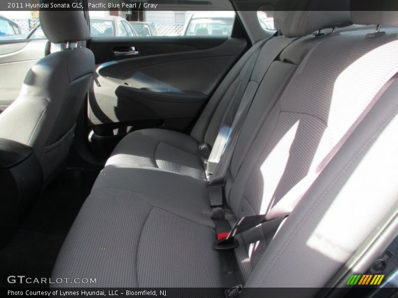 Pacific Blue Pearl / Gray 2011 Hyundai Sonata GLS