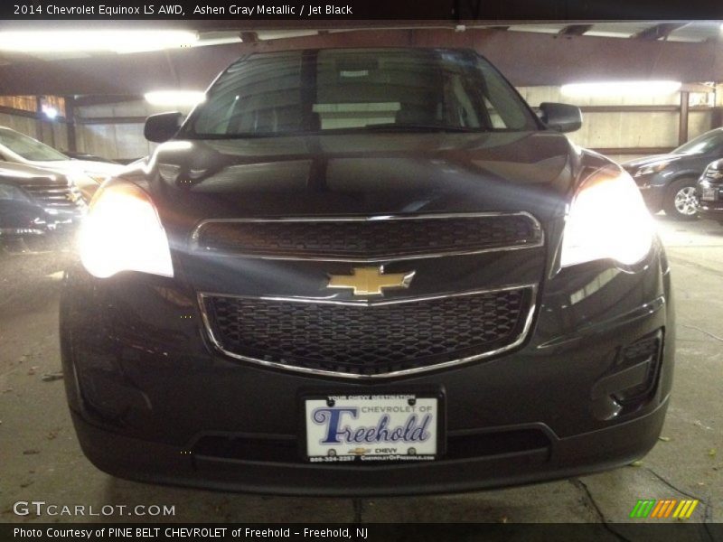 Ashen Gray Metallic / Jet Black 2014 Chevrolet Equinox LS AWD