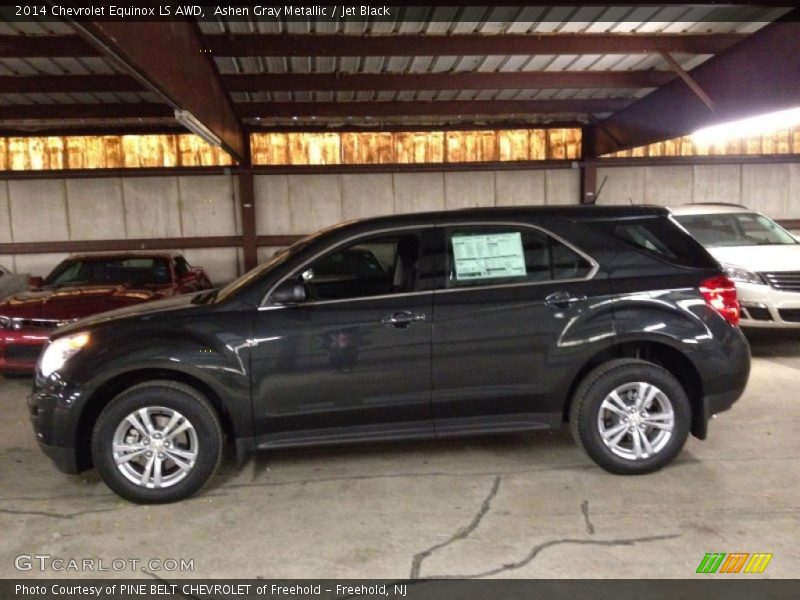 Ashen Gray Metallic / Jet Black 2014 Chevrolet Equinox LS AWD