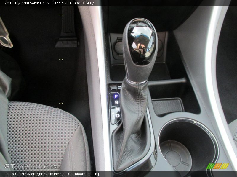 Pacific Blue Pearl / Gray 2011 Hyundai Sonata GLS