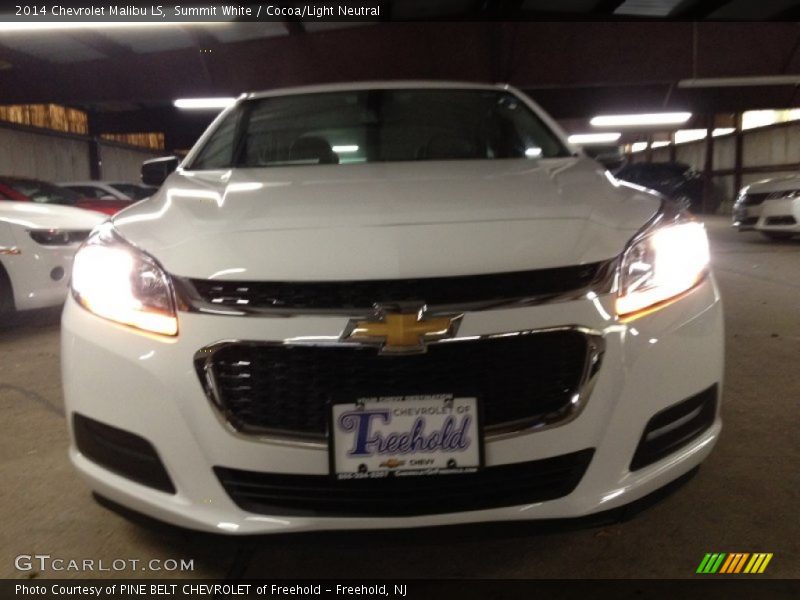 Summit White / Cocoa/Light Neutral 2014 Chevrolet Malibu LS