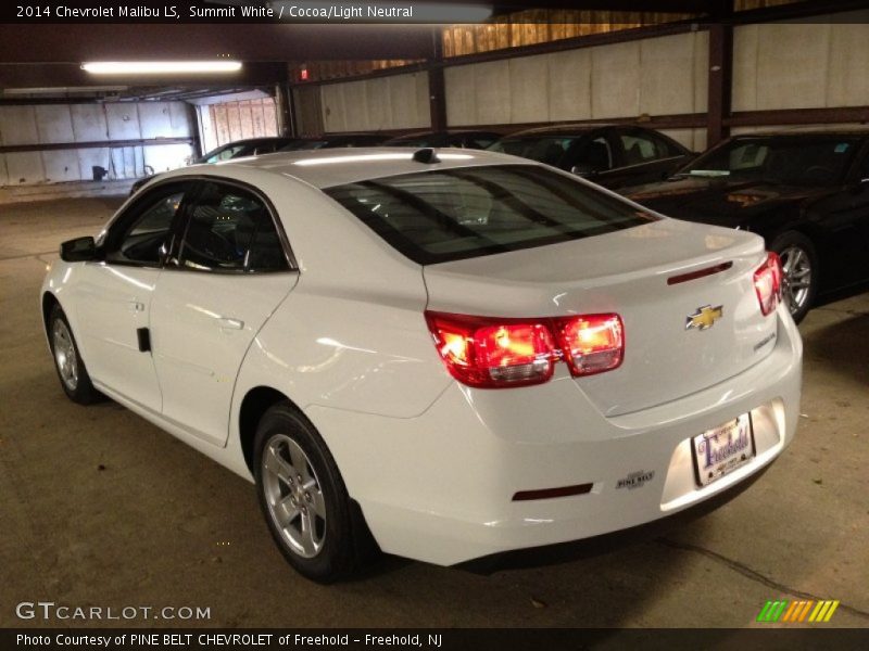 Summit White / Cocoa/Light Neutral 2014 Chevrolet Malibu LS