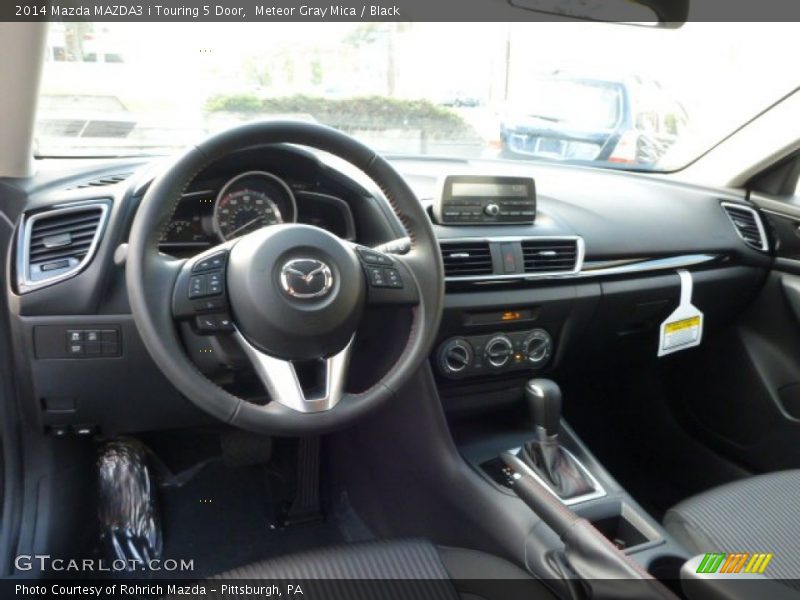 Meteor Gray Mica / Black 2014 Mazda MAZDA3 i Touring 5 Door