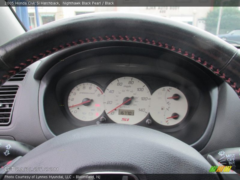 Nighthawk Black Pearl / Black 2005 Honda Civic Si Hatchback