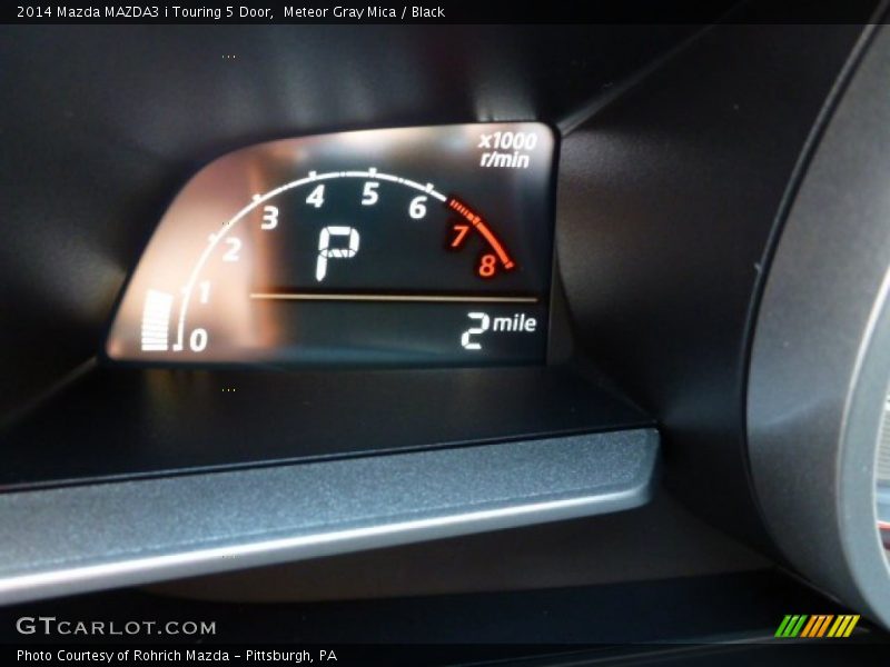 Meteor Gray Mica / Black 2014 Mazda MAZDA3 i Touring 5 Door
