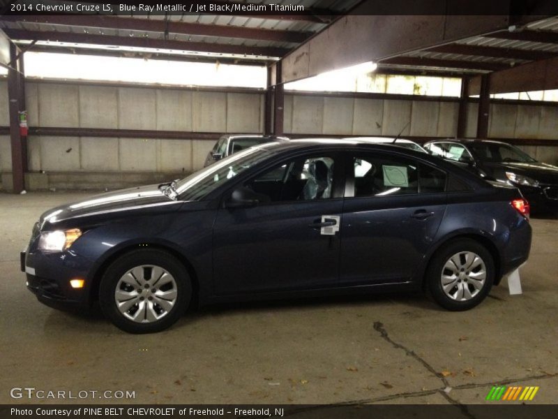 Blue Ray Metallic / Jet Black/Medium Titanium 2014 Chevrolet Cruze LS
