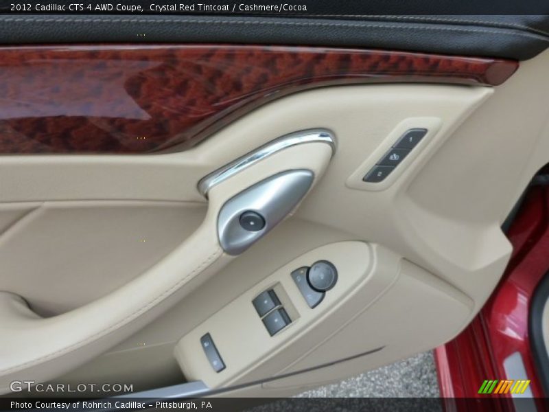 Crystal Red Tintcoat / Cashmere/Cocoa 2012 Cadillac CTS 4 AWD Coupe