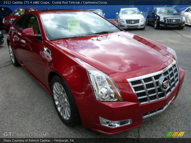 Crystal Red Tintcoat / Cashmere/Cocoa 2012 Cadillac CTS 4 AWD Coupe