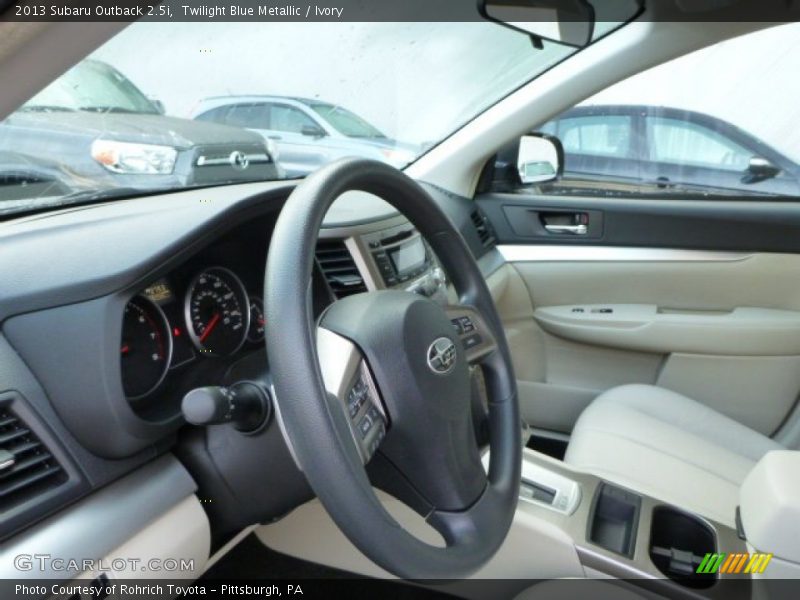 Twilight Blue Metallic / Ivory 2013 Subaru Outback 2.5i