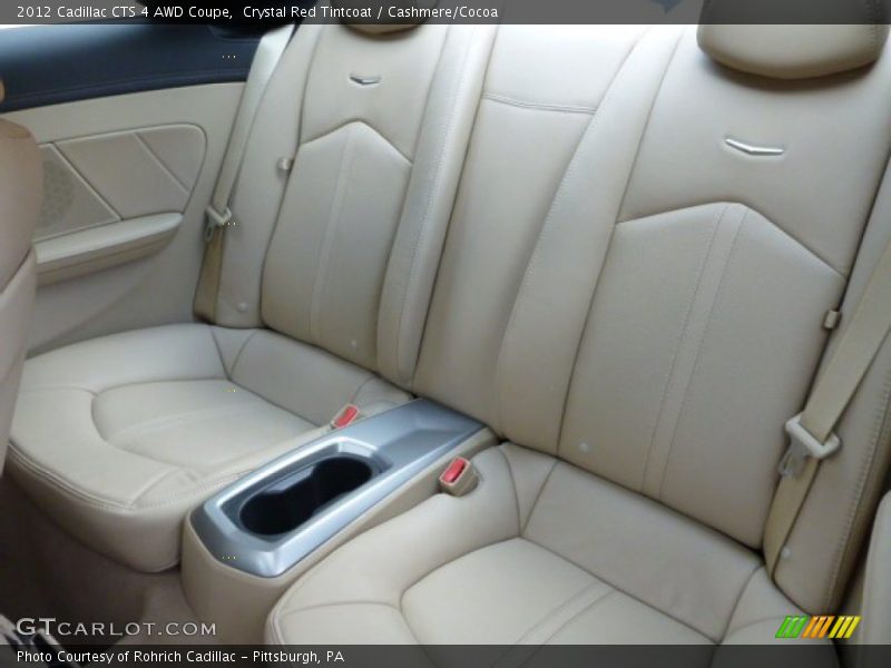 Rear Seat of 2012 CTS 4 AWD Coupe