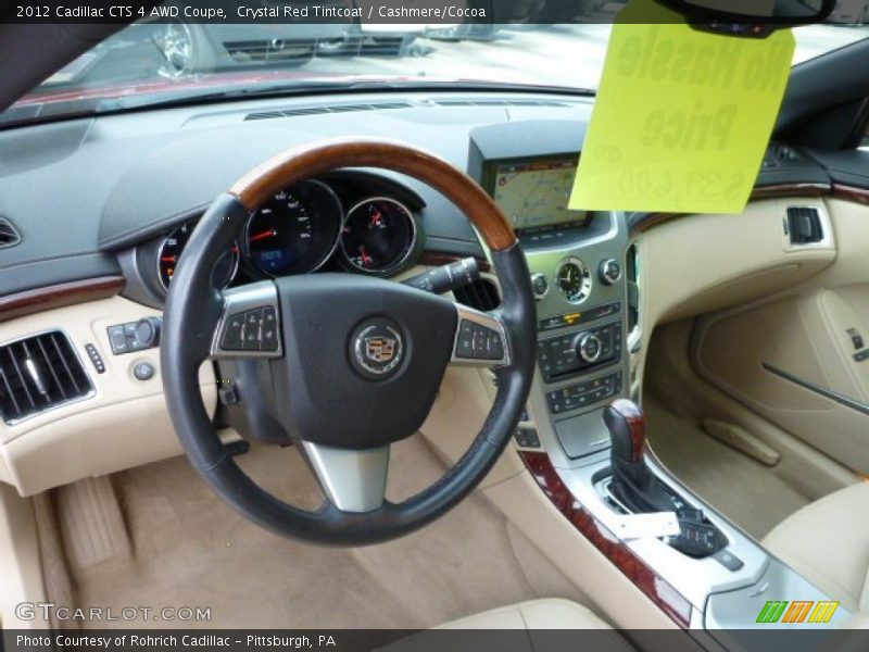 Crystal Red Tintcoat / Cashmere/Cocoa 2012 Cadillac CTS 4 AWD Coupe