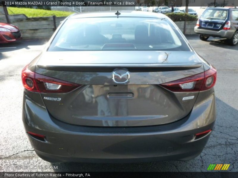 Titanium Flash Mica / Black 2014 Mazda MAZDA3 i Grand Touring 4 Door