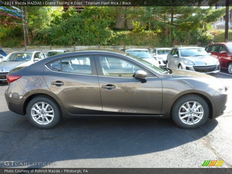 Titanium Flash Mica / Black 2014 Mazda MAZDA3 i Grand Touring 4 Door
