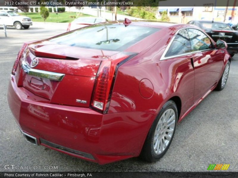 Crystal Red Tintcoat / Cashmere/Cocoa 2012 Cadillac CTS 4 AWD Coupe