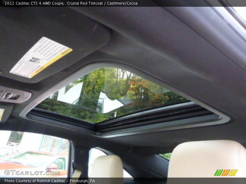 Crystal Red Tintcoat / Cashmere/Cocoa 2012 Cadillac CTS 4 AWD Coupe