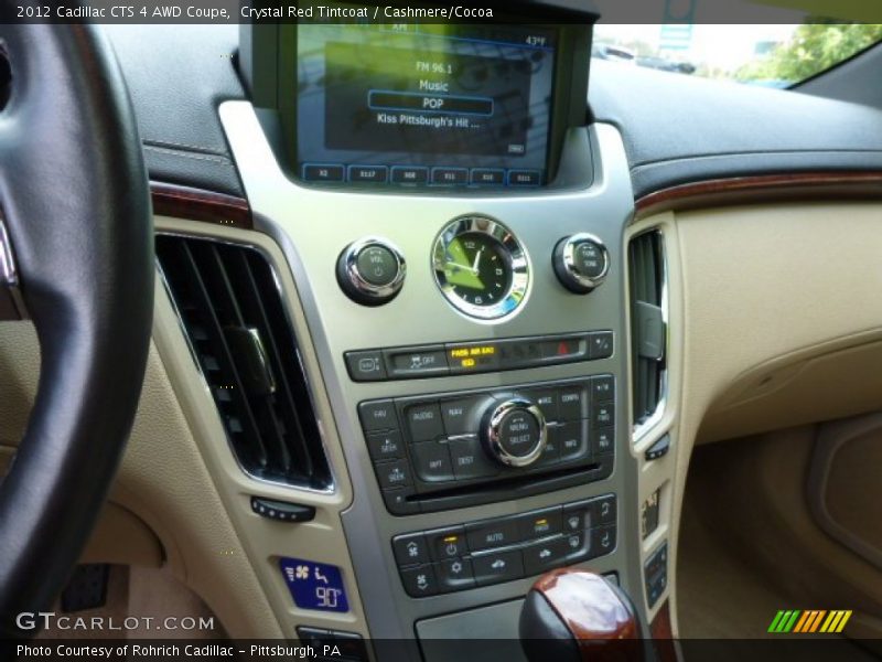 Crystal Red Tintcoat / Cashmere/Cocoa 2012 Cadillac CTS 4 AWD Coupe