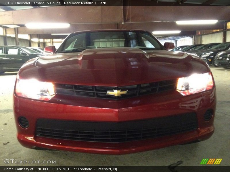 Red Rock Metallic / Black 2014 Chevrolet Camaro LS Coupe