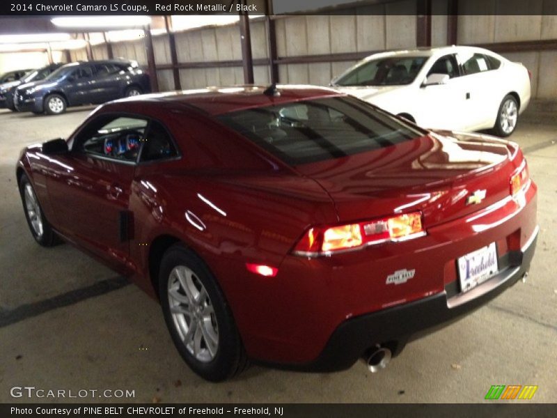 Red Rock Metallic / Black 2014 Chevrolet Camaro LS Coupe