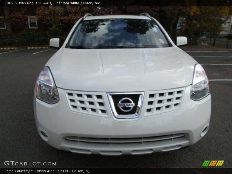 Phantom White / Black/Red 2009 Nissan Rogue SL AWD