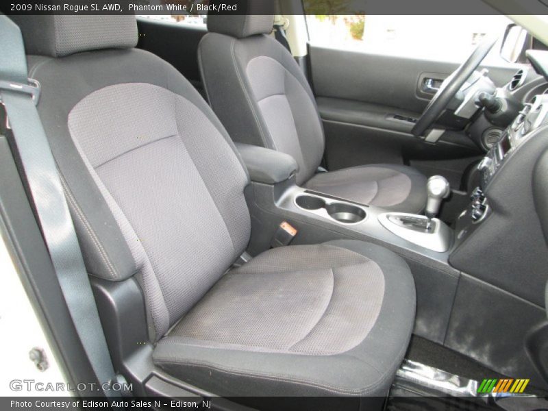 Phantom White / Black/Red 2009 Nissan Rogue SL AWD