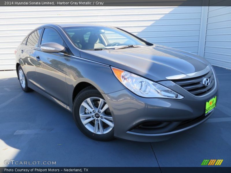 Harbor Gray Metallic / Gray 2014 Hyundai Sonata Limited