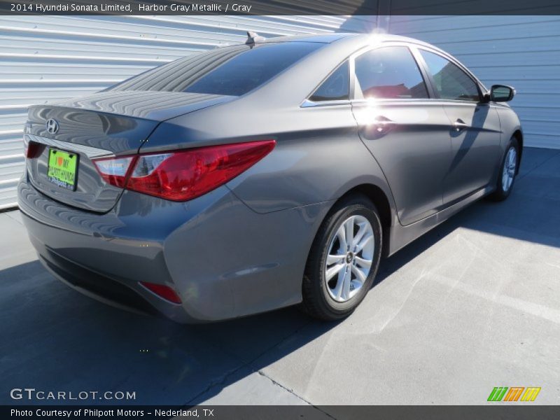 Harbor Gray Metallic / Gray 2014 Hyundai Sonata Limited
