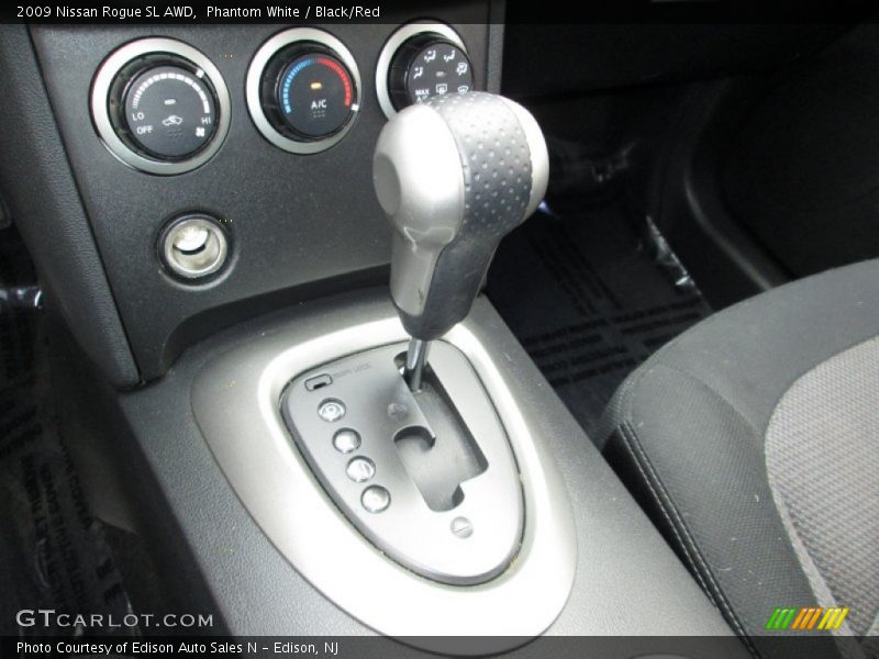 Phantom White / Black/Red 2009 Nissan Rogue SL AWD