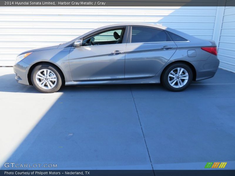 Harbor Gray Metallic / Gray 2014 Hyundai Sonata Limited