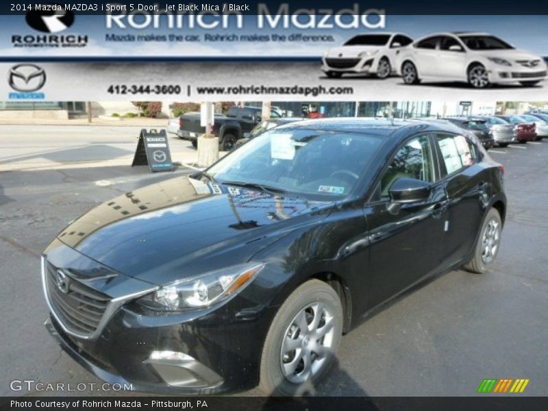 Jet Black Mica / Black 2014 Mazda MAZDA3 i Sport 5 Door