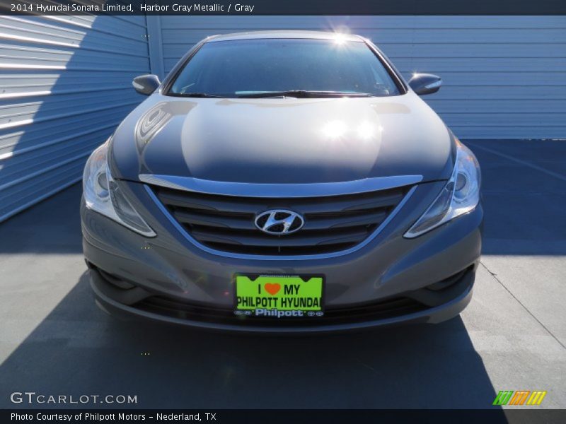 Harbor Gray Metallic / Gray 2014 Hyundai Sonata Limited