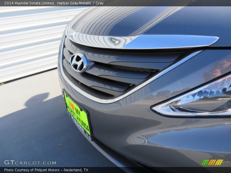 Harbor Gray Metallic / Gray 2014 Hyundai Sonata Limited