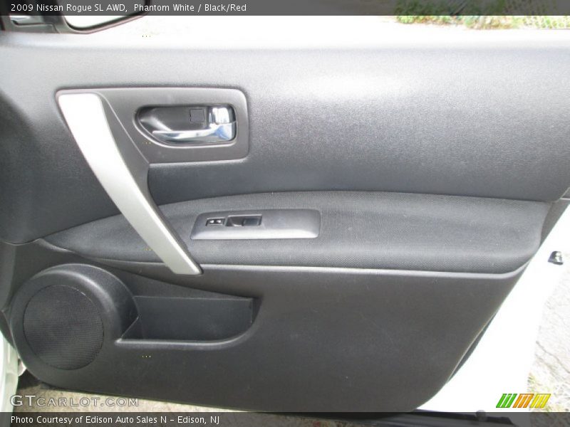 Phantom White / Black/Red 2009 Nissan Rogue SL AWD
