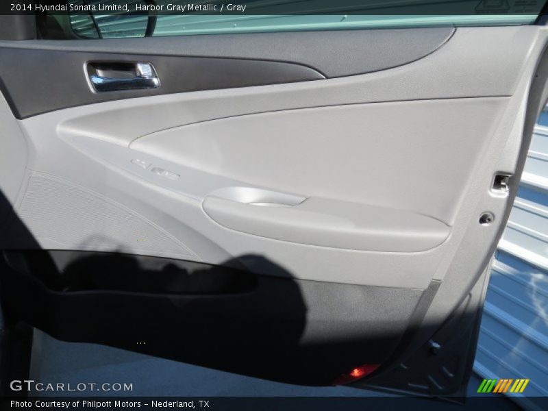 Harbor Gray Metallic / Gray 2014 Hyundai Sonata Limited
