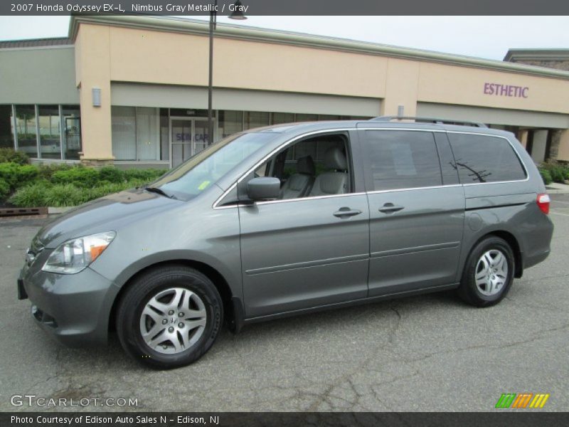 Nimbus Gray Metallic / Gray 2007 Honda Odyssey EX-L