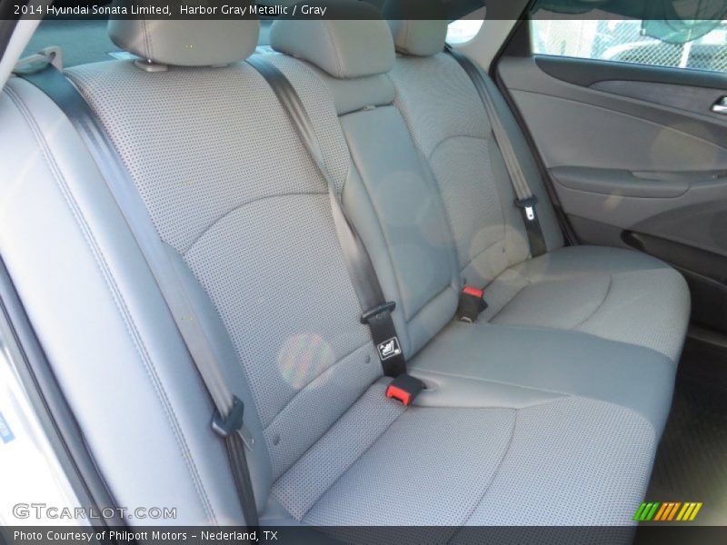 Harbor Gray Metallic / Gray 2014 Hyundai Sonata Limited