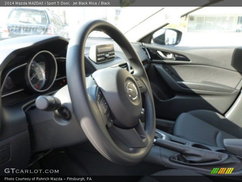 Jet Black Mica / Black 2014 Mazda MAZDA3 i Sport 5 Door