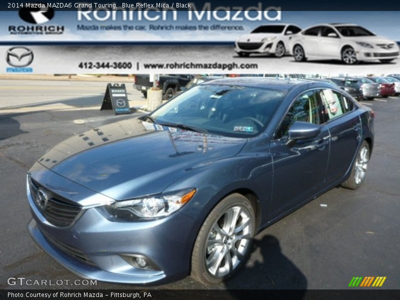 Blue Reflex Mica / Black 2014 Mazda MAZDA6 Grand Touring