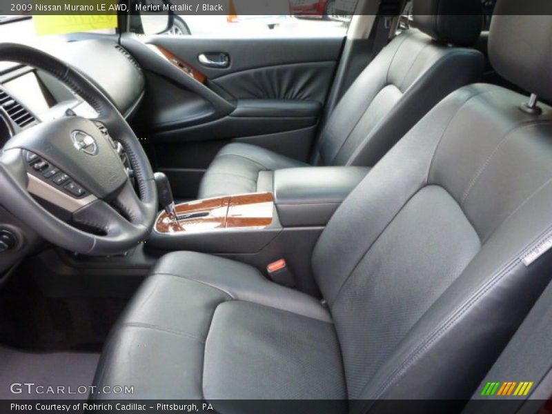 Merlot Metallic / Black 2009 Nissan Murano LE AWD