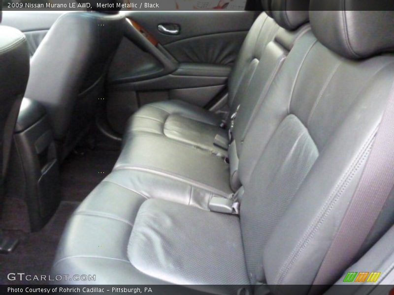 Merlot Metallic / Black 2009 Nissan Murano LE AWD