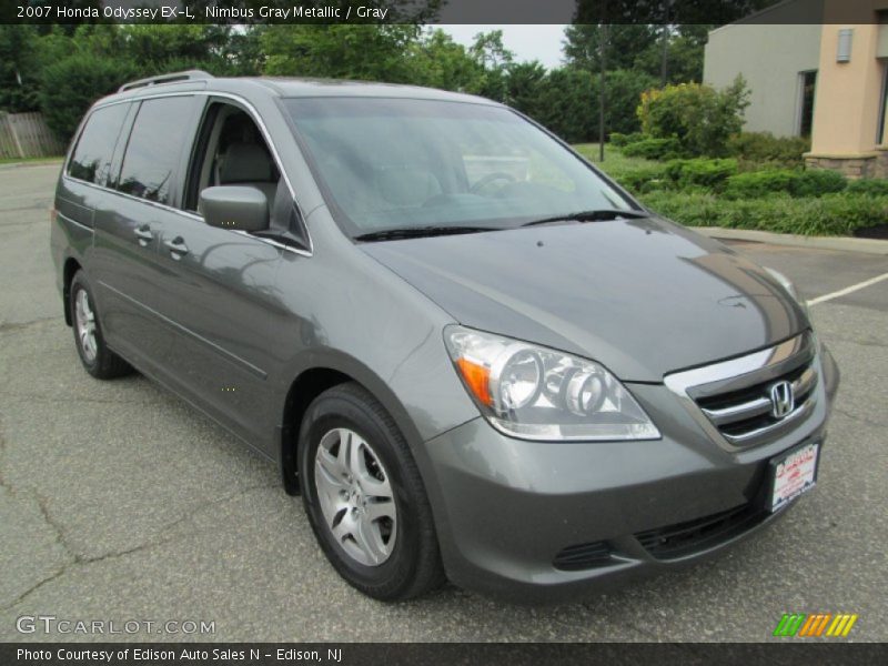 Nimbus Gray Metallic / Gray 2007 Honda Odyssey EX-L