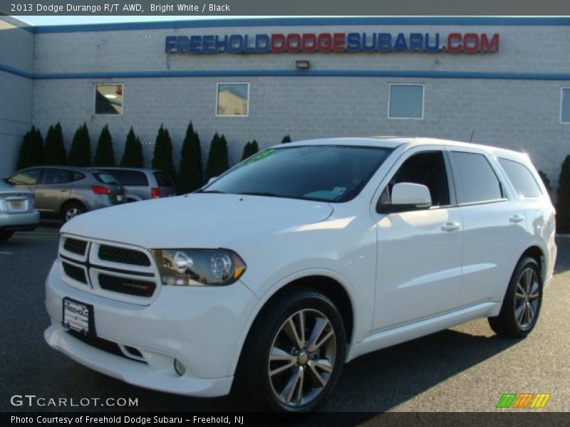 Bright White / Black 2013 Dodge Durango R/T AWD