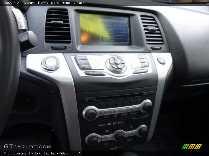 Merlot Metallic / Black 2009 Nissan Murano LE AWD
