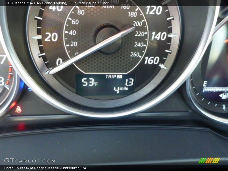 Blue Reflex Mica / Black 2014 Mazda MAZDA6 Grand Touring