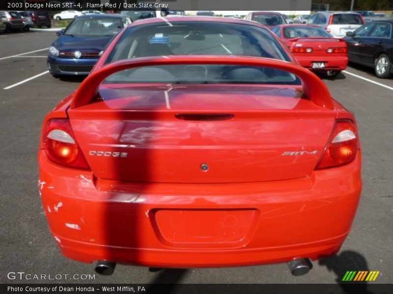 Flame Red / Dark Slate Gray 2003 Dodge Neon SRT-4