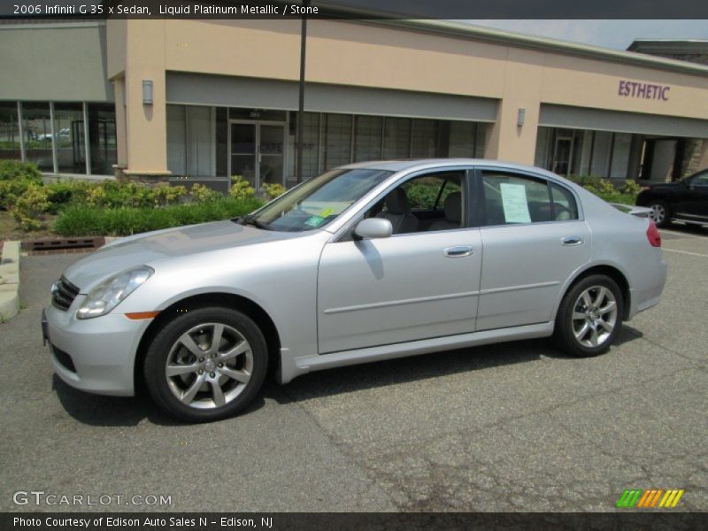 Liquid Platinum Metallic / Stone 2006 Infiniti G 35 x Sedan