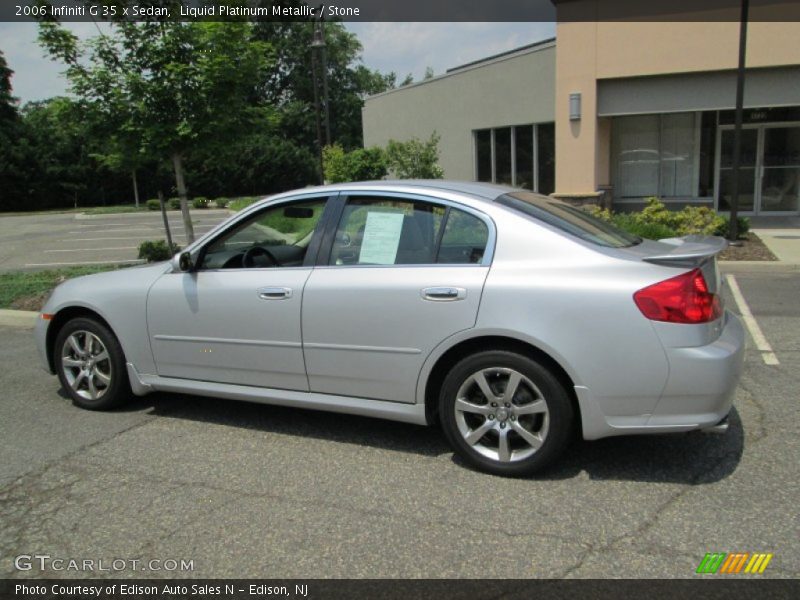 Liquid Platinum Metallic / Stone 2006 Infiniti G 35 x Sedan