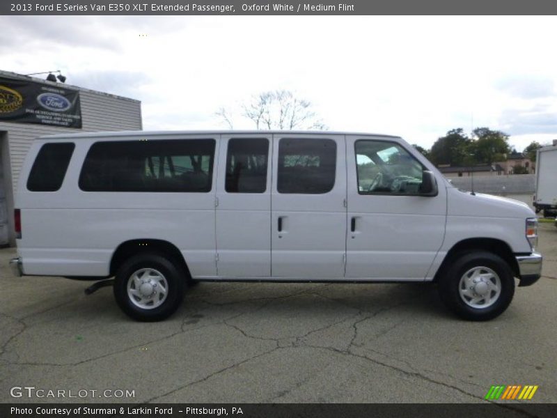 Oxford White / Medium Flint 2013 Ford E Series Van E350 XLT Extended Passenger